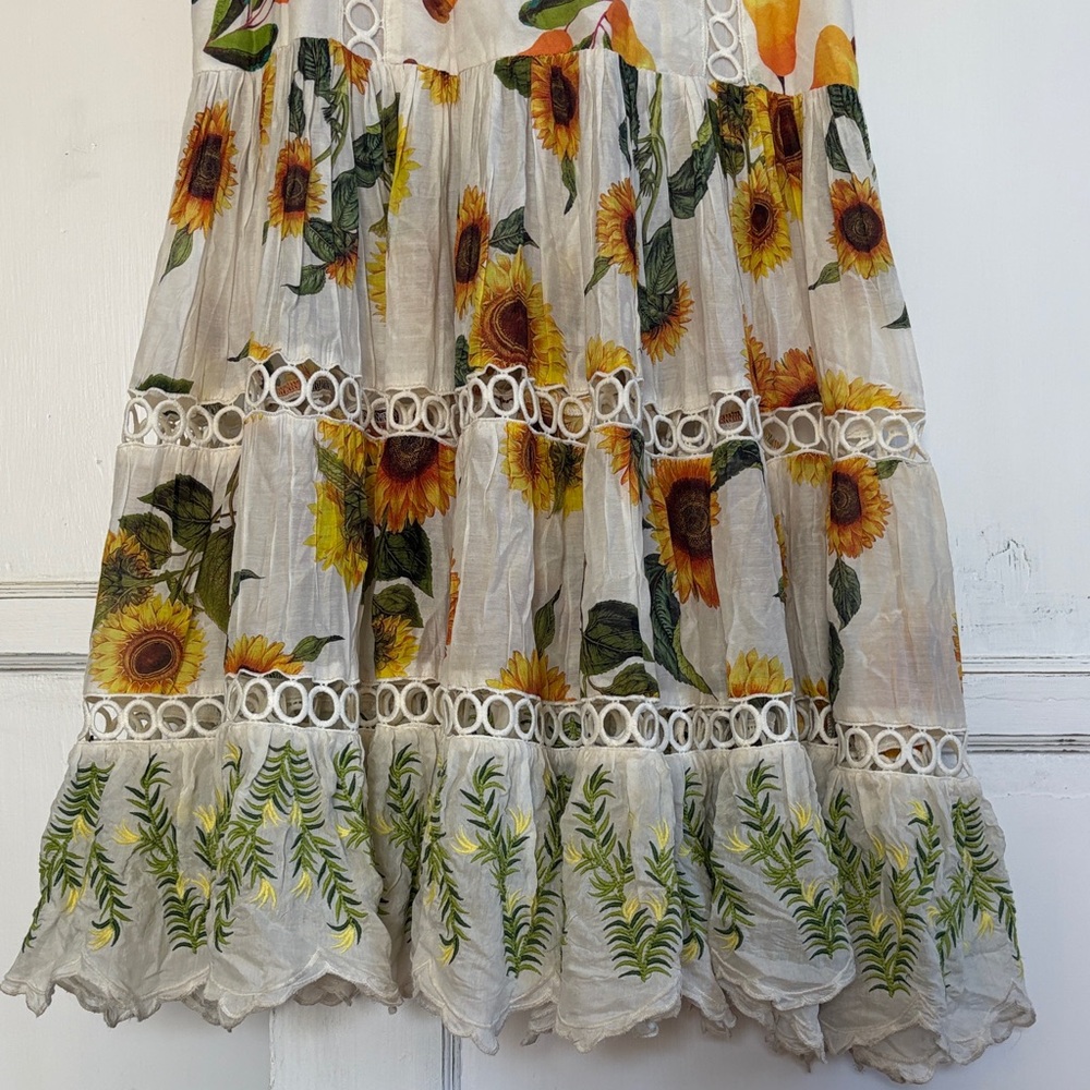 FARM Rio Sunflower Mix Print Dress Small - Picture 6 of 10